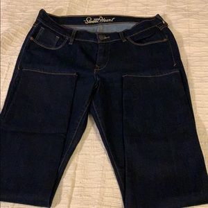 OLD NAVY 10 sweetheart dark blue jeans nwot